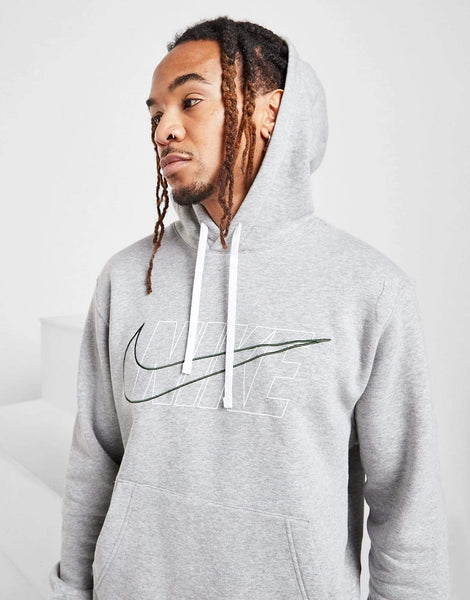 Nike Men's Grey & Navy Club Full Tracksuit Overhead Hoodie & Jogger Pa –  Famous Brands Clearance Outlet