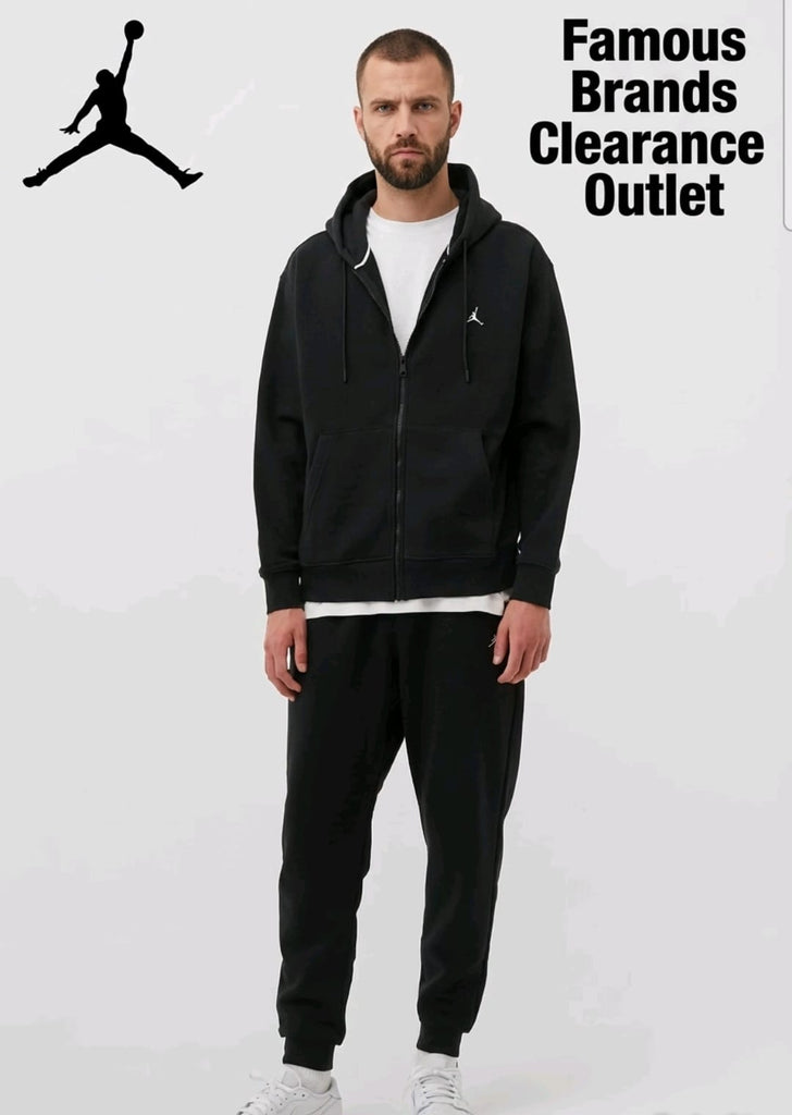 NIKE JORDAN BLACK FULL TRACKSUIT SET MENS