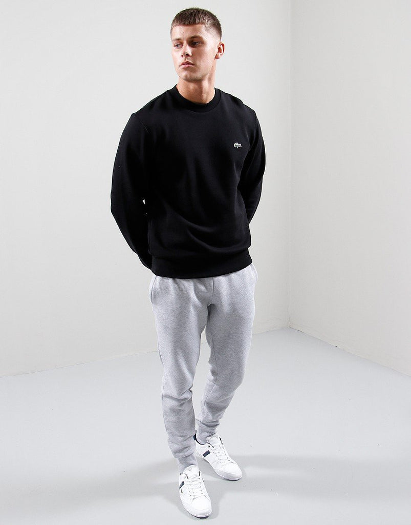 Lacoste Classic Cotton Sweatshirt Crew Neck Black