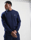 Lacoste Classic Cotton Sweatshirt Crew Neck Navy