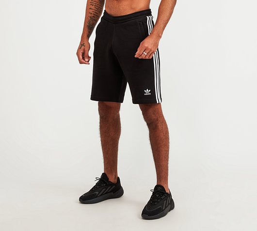 Adidas Men's 3-Stripe Black Shorts