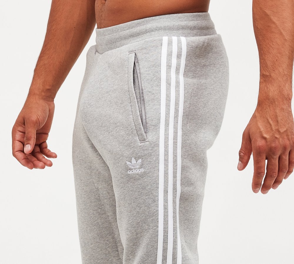 Adidas Originals Adicolour 3-Stripes Fleece Pant Grey Heather / White