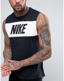 Nike Retro Logo Vest In Grey White Or Black