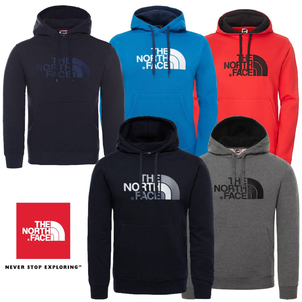 TNF The North Face Black - Red - Blue - Grey Drew Peak Pullover Hoodie